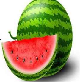 吃西瓜头顶长瓜